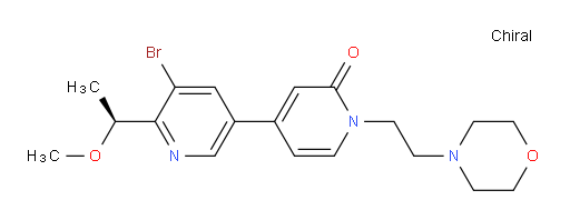 (S)-5-bromo-6-(1-methoxyethyl)-1'-(2-morpholinoethyl)-[3,4'-bipyridin]-2'(1'H)-one