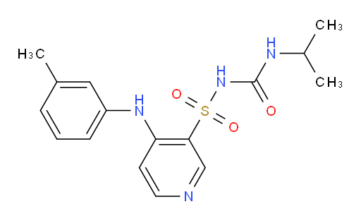 N-(isopropylcarbamoyl)-4-(m-tolylamino)pyridine-3-sulfonamide