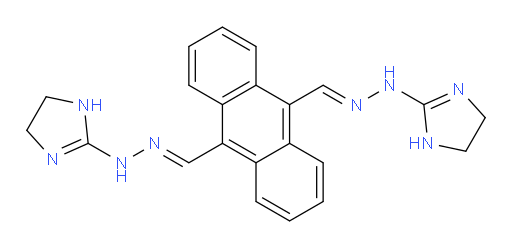 9,10-bis((2-(4,5-dihydro-1H-imidazol-2-yl)hydrazono)methyl)anthracene