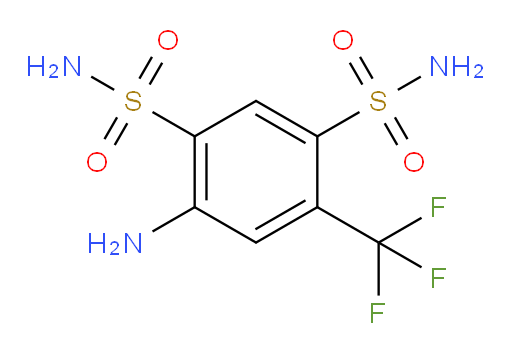 4-amino-6-(trifluoromethyl)benzene-1,3-disulfonamide
