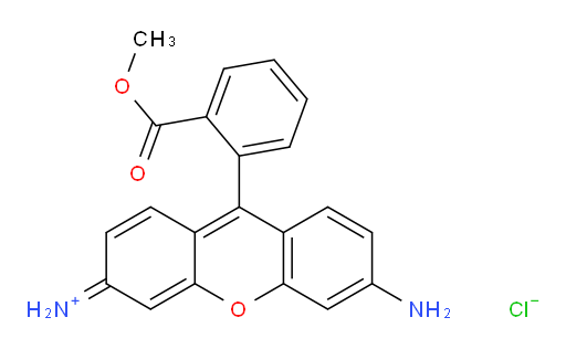 3,6-diamino-9-(2-(methoxycarbonyl)phenyl)xanthylium chloride