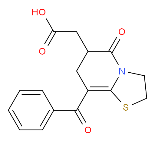 2-(8-benzoyl-5-oxo-3,5,6,7-tetrahydro-2H-thiazolo[3,2-a]pyridin-6-yl)acetic acid