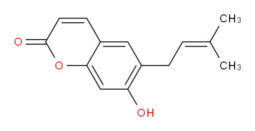 7-hydroxy-6-(3-methylbut-2-en-1-yl)-2H-chromen-2-one