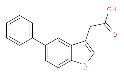 2-(5-phenyl-1H-indol-3-yl)acetic acid