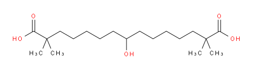 8-hydroxy-2,2,14,14-tetramethylpentadecanedioic acid