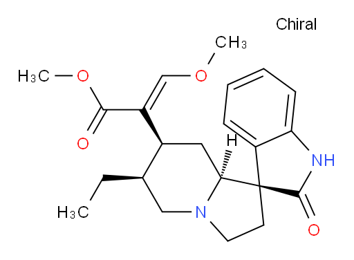 (E)-methyl 2-((1'R,6'S,7'S,8a'S)-6'-ethyl-2-oxo-3',5',6',7',8',8a'-hexahydro-2'H-spiro[indoline-3,1'-indolizin]-7'-yl)-3-methoxyacrylate