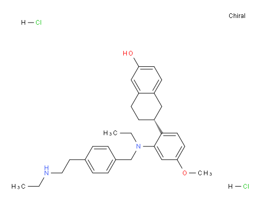 (R)-6-(2-(ethyl(4-(2-(ethylamino)ethyl)benzyl)amino)-4-methoxyphenyl)-5,6,7,8-tetrahydronaphthalen-2-ol dihydrochloride