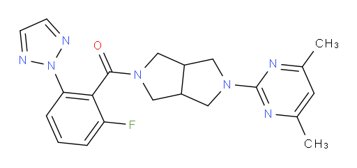 [5-(4,6-Dimethyl-2-pyrimidinyl)hexahydropyrrolo[3,4-c]pyrrol-2(1H)-yl][2-fluoro-6-(2H-1,2,3-triazol-2-yl)phenyl]methanone