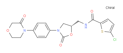 (S)-5-chloro-N-((2-oxo-3-(4-(3-oxomorpholino)phenyl)oxazolidin-5-yl)methyl)thiophene-2-carboxamide