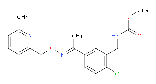 (E)-methyl 2-chloro-5-(1-(((6-methylpyridin-2-yl)methoxy)imino)ethyl)benzylcarbamate