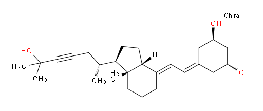(1R,3R)-5-((E)-2-((1R,3aR,7aR)-1-((R)-6-hydroxy-6-methylhept-4-yn-2-yl)-7a-methylhexahydro-1H-inden-4(2H)-ylidene)ethylidene)cyclohexane-1,3-diol