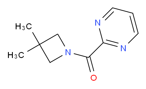 2-(3,3-dimethylazetidine-1-carbonyl)pyrimidine