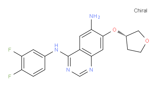 N4-(3,4-Difluorophenyl)-7-[[(3S)-tetrahydro-3-furanyl]oxy]-4,6-quinazolinediamine