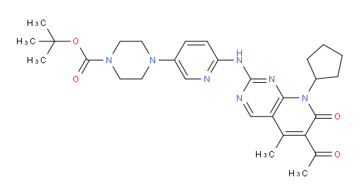 tert-butyl 4-(6-((6-acetyl-8-cyclopentyl-5-methyl-7-oxo-7,8-dihydropyrido[2,3-d]pyrimidin-2-yl)amino)pyridin-3-yl)piperazine-1-carboxylate