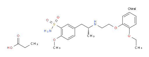 (R)-5-(2-((2-(2-ethoxyphenoxy)ethyl)amino)propyl)-2-methoxybenzenesulfonamide propionate
