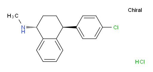 (1R,4S)-4-(4-chlorophenyl)-N-methyl-1,2,3,4-tetrahydronaphthalen-1-amine hydrochloride