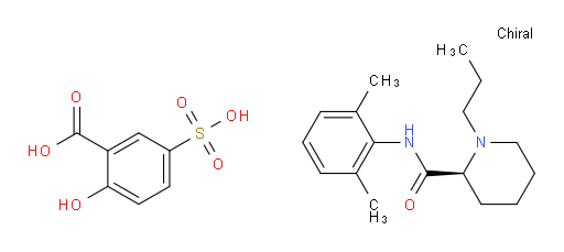 (S)-N-(2,6-dimethylphenyl)-1-propylpiperidine-2-carboxamide 2-hydroxy-5-sulfobenzoate