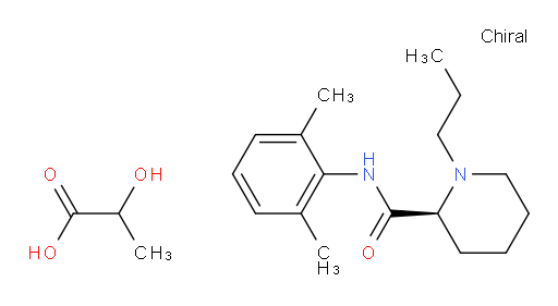 (S)-N-(2,6-dimethylphenyl)-1-propylpiperidine-2-carboxamide 2-hydroxypropanoate