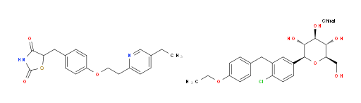 5-(4-(2-(5-ethylpyridin-2-yl)ethoxy)benzyl)thiazolidine-2,4-dione compound with (2S,3R,4R,5S,6R)-2-(4-chloro-3-(4-ethoxybenzyl)phenyl)-6-(hydroxymethyl)tetrahydro-2H-pyran-3,4,5-triol (1:1)