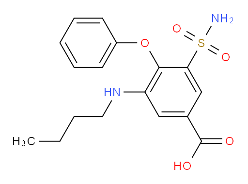 3-(butylamino)-4-phenoxy-5-sulfamoylbenzoic acid