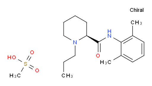 (S)-N-(2,6-dimethylphenyl)-1-propylpiperidine-2-carboxamide methanesulfonate