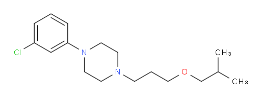 1-(3-Chlorophenyl)-4-[3-(2-methylpropoxy)propyl]piperazine