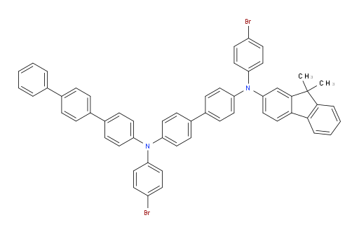 N4-([1,1':4',1''-terphenyl]-4-yl)-N4,N4'-bis(4-bromophenyl)-N4'-(9,9-dimethyl-9H-fluoren-2-yl)-[1,1'-biphenyl]-4,4'-diamine