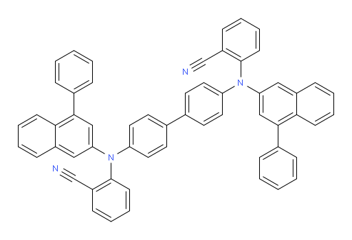 2,2'-([1,1'-biphenyl]-4,4'-diylbis((4-phenylnaphthalen-2-yl)azanediyl))dibenzonitrile