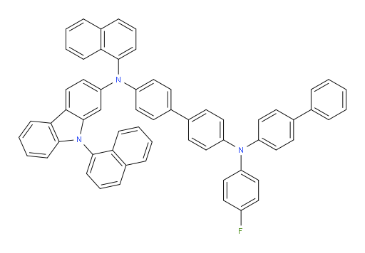 N4-([1,1'-biphenyl]-4-yl)-N4-(4-fluorophenyl)-N4'-(naphthalen-1-yl)-N4'-(9-(naphthalen-1-yl)-9H-carbazol-2-yl)-[1,1'-biphenyl]-4,4'-diamine