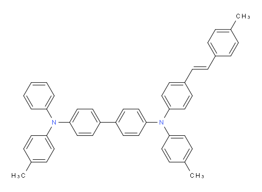 (E)-N4-(4-(4-methylstyryl)phenyl)-N4'-phenyl-N4,N4'-di-p-tolyl-[1,1'-biphenyl]-4,4'-diamine