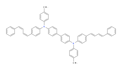 N4-(4-((1E,3E)-4-phenylbuta-1,3-dien-1-yl)phenyl)-N4'-(4-((1Z,3Z)-4-phenylbuta-1,3-dien-1-yl)phenyl)-N4,N4'-di-p-tolyl-[1,1'-biphenyl]-4,4'-diamine