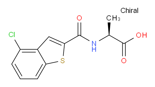 (S)-2-(4-chlorobenzo[b]thiophene-2-carboxamido)propanoic acid