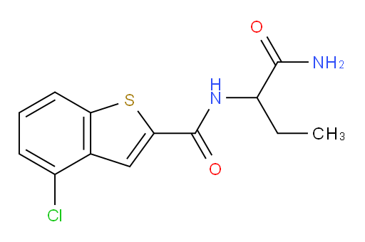 N-(1-amino-1-oxobutan-2-yl)-4-chlorobenzo[b]thiophene-2-carboxamide