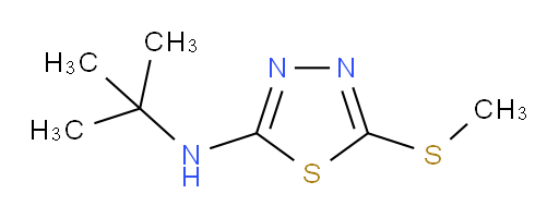 N-(tert-butyl)-5-(methylthio)-1,3,4-thiadiazol-2-amine