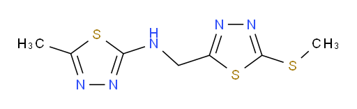5-methyl-N-((5-(methylthio)-1,3,4-thiadiazol-2-yl)methyl)-1,3,4-thiadiazol-2-amine