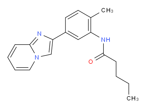 N-(5-(imidazo[1,2-a]pyridin-2-yl)-2-methylphenyl)pentanamide