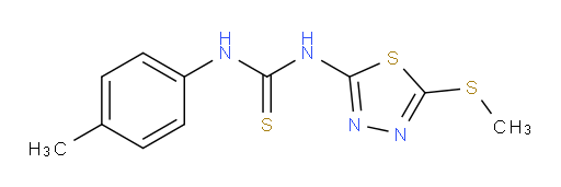 1-(5-(methylthio)-1,3,4-thiadiazol-2-yl)-3-(p-tolyl)thiourea