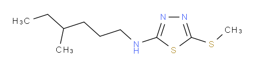 N-(4-methylhexyl)-5-(methylthio)-1,3,4-thiadiazol-2-amine