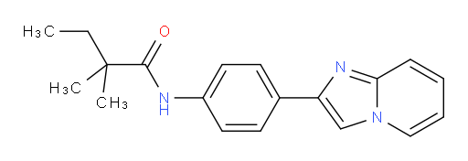 N-(4-(imidazo[1,2-a]pyridin-2-yl)phenyl)-2,2-dimethylbutanamide