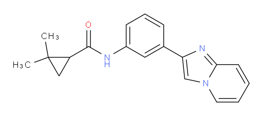 N-(3-(imidazo[1,2-a]pyridin-2-yl)phenyl)-2,2-dimethylcyclopropanecarboxamide