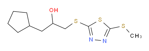 1-cyclopentyl-3-((5-(methylthio)-1,3,4-thiadiazol-2-yl)thio)propan-2-ol