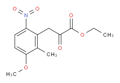 ethyl 3-(3-methoxy-2-methyl-6-nitrophenyl)-2-oxopropanoate