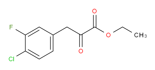 ethyl 3-(4-chloro-3-fluorophenyl)-2-oxopropanoate