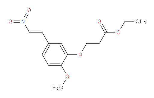 (E)-ethyl 3-(2-methoxy-5-(2-nitrovinyl)phenoxy)propanoate