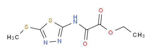 ethyl 2-((5-(methylthio)-1,3,4-thiadiazol-2-yl)amino)-2-oxoacetate