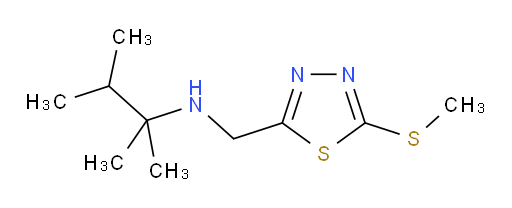 2,3-dimethyl-N-((5-(methylthio)-1,3,4-thiadiazol-2-yl)methyl)butan-2-amine