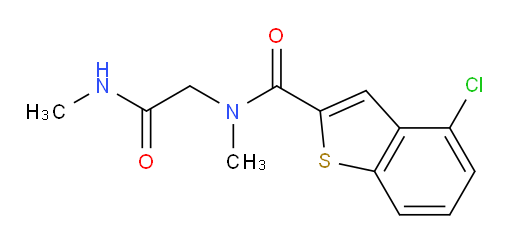 4-chloro-N-methyl-N-(2-(methylamino)-2-oxoethyl)benzo[b]thiophene-2-carboxamide