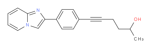 6-(4-(imidazo[1,2-a]pyridin-2-yl)phenyl)hex-5-yn-2-ol