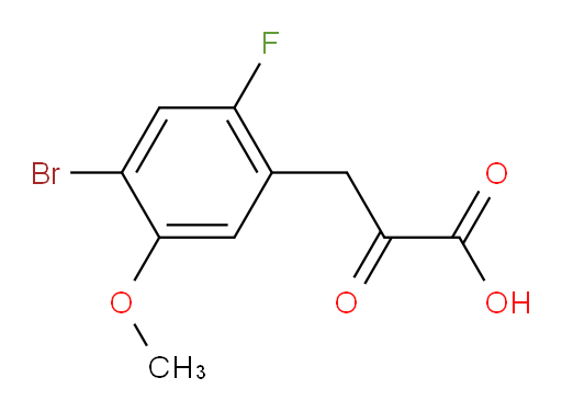 3-(4-bromo-2-fluoro-5-methoxyphenyl)-2-oxopropanoic acid