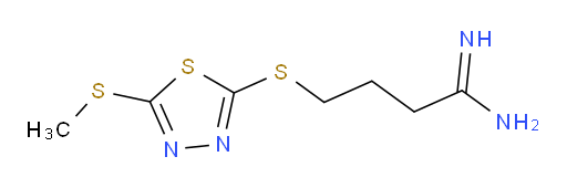 4-((5-(methylthio)-1,3,4-thiadiazol-2-yl)thio)butanimidamide